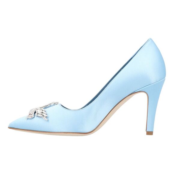 Manolo Blahnik Palos 090 Pump Blue - Picture 6 of 6